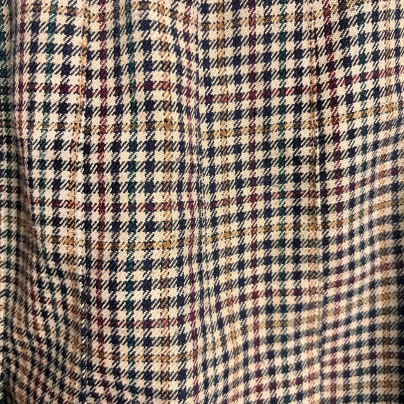 Vintage Daniel B. Pleated plaid mini midi skirt feels like wool blend size XS 2 - Picture 4 of 5